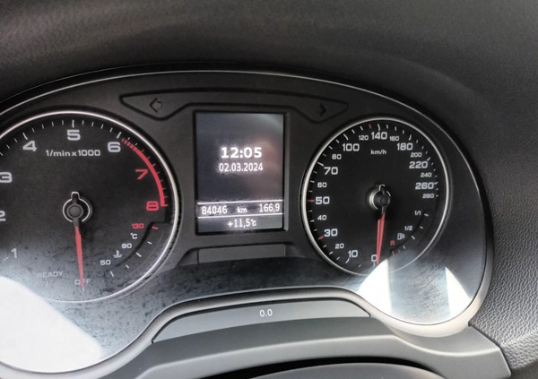 Audi A3 cena 74900 przebieg: 84046, rok produkcji 2017 z Piaski małe 172